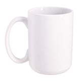 Sublimatable 15 oz White Ceramic Mugs