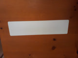 Aluminum Sign Blank, White, 24" x 6" x 0.040", Rounded Corner, No holes