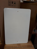 Aluminum Sign Blank, White, 12" x 18" x 0.063", Rounded Corner, with holes