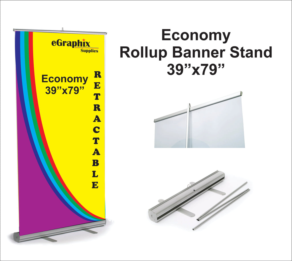 Basic Rollup Banner Stand, 39"x79"