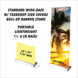 Standard Wide-base Roll up Retractable Banner Stand