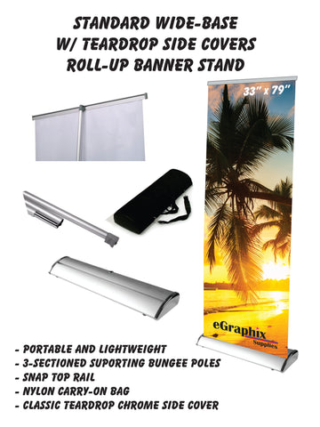 Standard Wide-base Roll up Retractable Banner Stand