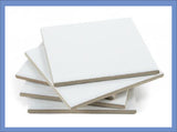 Sublimatable White Ceramic Tiles, Various Sizes
