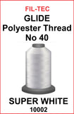Fil-Tec, Glide Polyester No 40 Thread, 5500 Yd King Spool