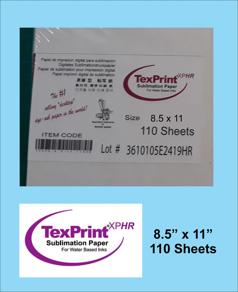 TexPrint XP HR Sublimation Transfer Paper, 110-sheet Box