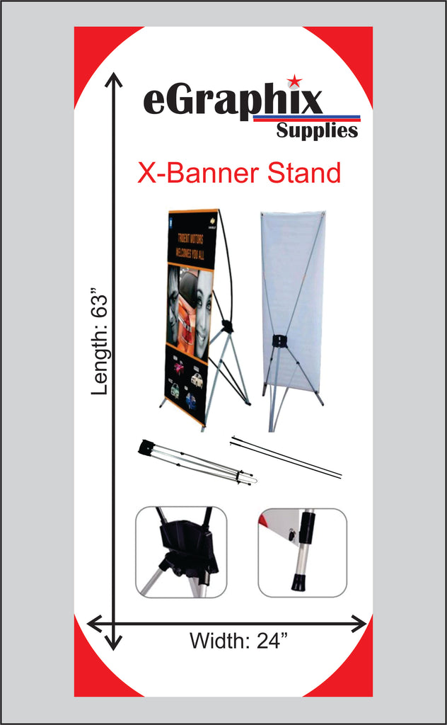 X-Banner Stand (Display), 24"x63"