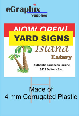 Yard Signs - Custom Printed, 24" x 18"
